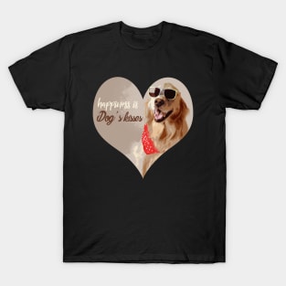 Happiness is Dog's Kisses T-shirts, Stickers and many more T-Shirt